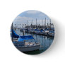 Boats in harbor pinback buttons