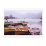 Boats in Lake District Northern England Post Cards