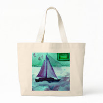 Boats in the Bathtub Sailing Art CricketDiane bags