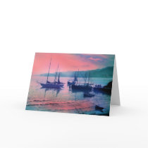 BOATS IN THE EVENING MIST cards