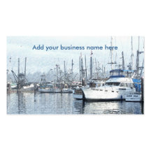 Boats In The Harbor Business Cards