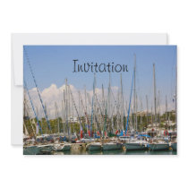 Boats in the Harbour Invitation