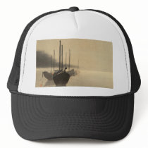 Boats in the Mist by Seitei Watanabe 1851- 1918 Hat