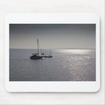 Boats moored off of Leigh Essex Mouse Pad