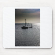 Boats moored off of Leigh Essex Mousepad