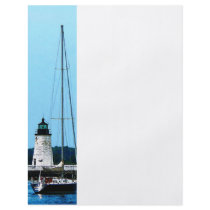 Boats near Lighthouse, Bristol, RI Custom Flyer