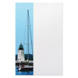 Boats near Lighthouse, Bristol, RI Customized Stationery