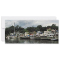 Boats on a Cloudy Day Essex CT Custom Rack Cards