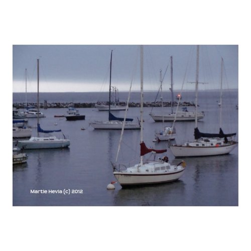 Boats on Monterey Bay zazzle_print