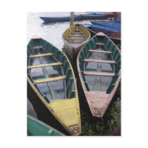 Boats on Phewa Lake postcards
