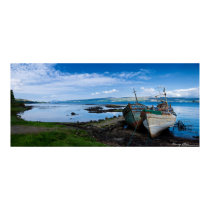 Boats on the Isle of Mull posters