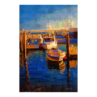 Boats, Sunset, Morro Bay, Calif Posters by wdm_emm