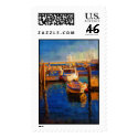 Boats, Sunset, Morro Bay, California postage
