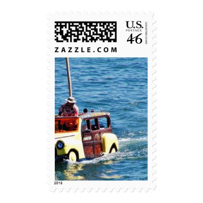 Boats Woody Woodies Stamp by lifesphere