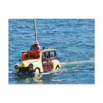 Boats Woody Woodies Postcard