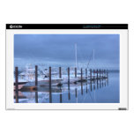 Boats Yachts Lined Up in Harbor HDR Laptop Skin
