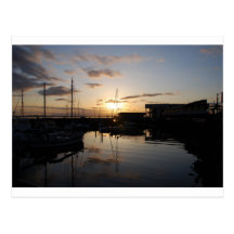 BoatsSunset041609 Post Cards