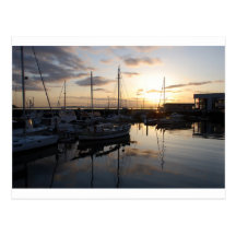 BoatsSunset041609b Postcards