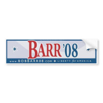 Bob Barr 08 Bumper Sticker