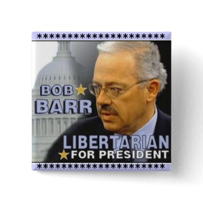 Bob Barr Square Button by elfyboy