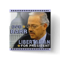 Bob Barr Square Button by elfyboy Bob Barr Square Button