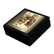 Bob Cratchit and Tiny Tim Christmas Carol Keepsake Boxes