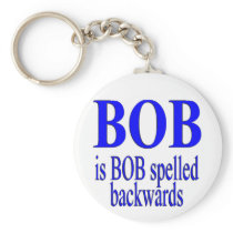 Bob is Bob backwards Keychain