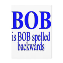 Bob is Bob backwards Post Cards