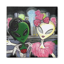 Bob & Jane Invade Las Vegas Magnet by karmabox Bob & Jane Invade Las Vegas Magnet