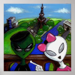 Bob & Jane Invade Paris Poster