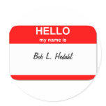 Bob L. Hedahl (bobble-head doll) Sticker