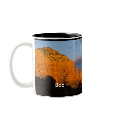 Bob on Moonrise Glowing Red Rock Mug by SedonaMugs