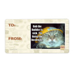 Bob the Builder is sick Personalized Shipping Labels