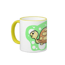 Bob the Turtle Illustration mugs