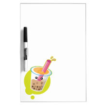 Boba Milk Tea Dry Erase Whiteboard