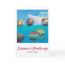 Bobber Fish Bulbs Christmas card