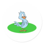 Bobby Blue Jay Round Sticker