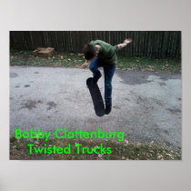 Bobby Clattenburg Twisted Trucks Print