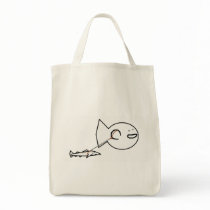Bobby Fish and dogfish Tote Bags