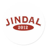Bobby Jindal 2012 Arc Round Sticker