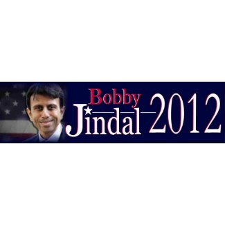 Bobby Jindal 2012 bumper sticker bumpersticker