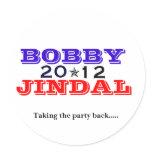 Bobby Jindal 2012 Round Stickers