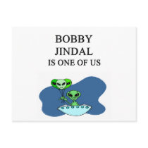 bobby jindal, alien postcard