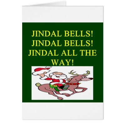bobby jindal christmas shirt cards by jimbuf