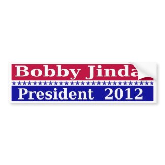 Bobby Jindal for President 2012 Bumper Sticker bumpersticker