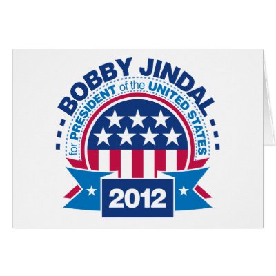 Bobby Jindal for President 2012 Greeting Cards by visualnewbie