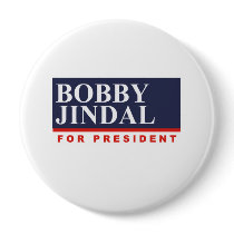 BOBBY JINDAL FOR PRESIDENT (Banner) Pinback Buttons