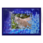 Bobcat Christmas Greeting Card
