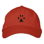 Bobcat Print Embroidered Baseball Cap