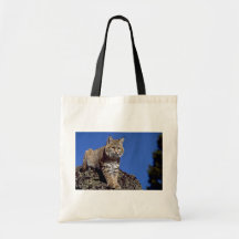 Bobcat skylined canvas bag